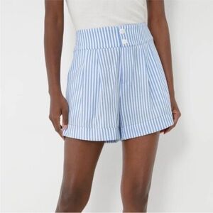 Tuckernuck Pomander place Blue and White Striped Women's Shorts NWOT
